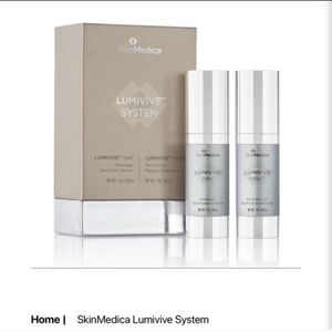SkinMedica LUMIVIVE Day & Night Serums- Silver & Gray